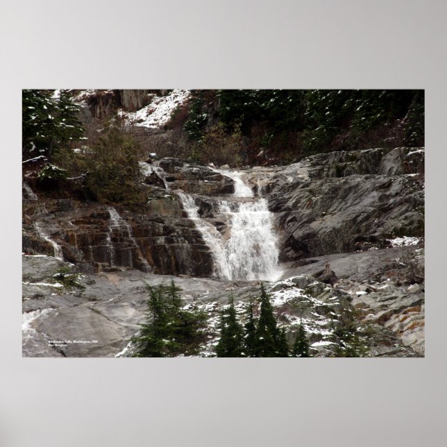 Keekwulee Falls, Washington, USA Poster (Framsidan)