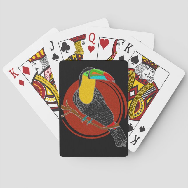 Keel-Billed Toucan Classic Playing Cards Casinokort (Baksidan)