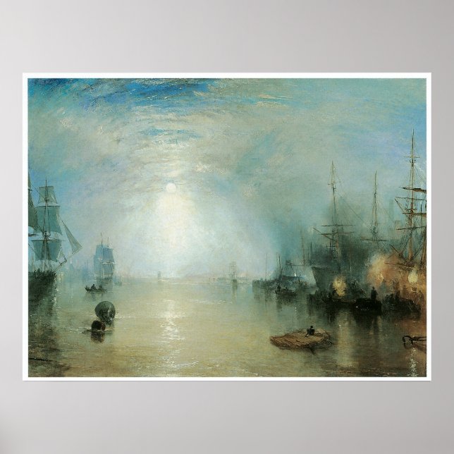 Keelmen Heaking coals by moonlight Poster (Framsidan)