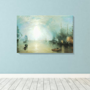 Keelmen Heave Coals, Moonlight av Joseph Turner Canvastryck