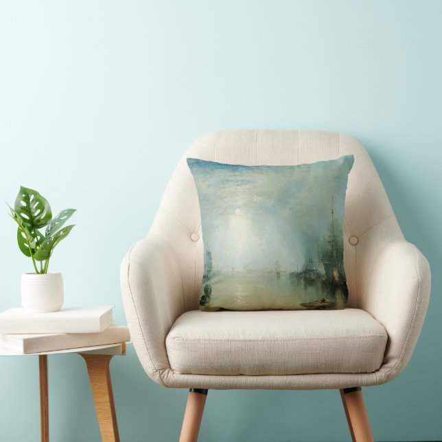 Keelmen Heave Coals, Moonlight av Joseph Turner Kudde (Stol)