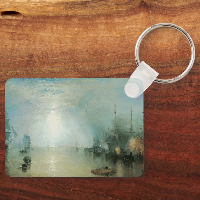 Keelmen Heave Coals, Moonlight av Joseph Turner Nyckelring (Framsida)