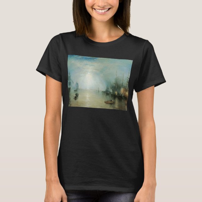 Keelmen Heaving Coals, Moonlight av Joseph Turner Tee Shirt (Framsida)