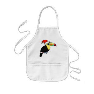 Keelnäbbad Toucan Santa Barnförkläde