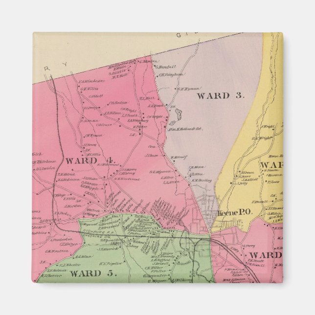 Keene, Cheshire Co Magnet (Framsidan)