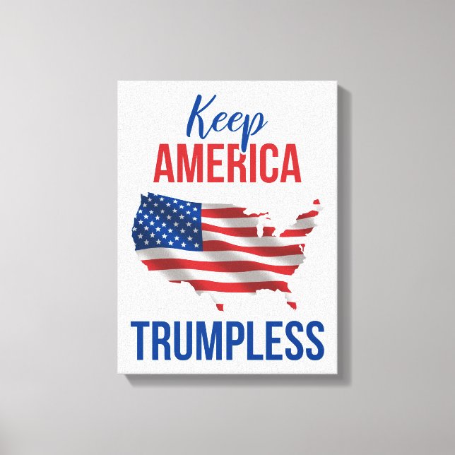 Keep America Trumpless V Canvastryck (Framsida)