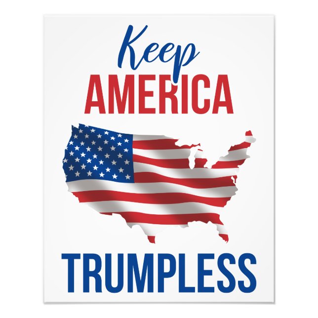 Keep America Trumpless V Fototryck (Framsidan)