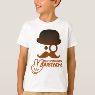 Keep calm and be a Moustache - by www.Codeshirt24. T-shirt