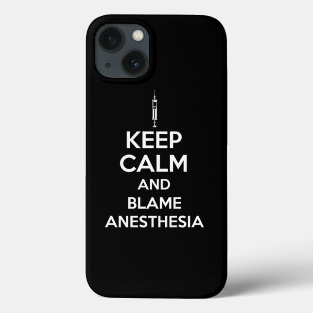 Keep Calm And Blame Anesthesia Print (Baksida)