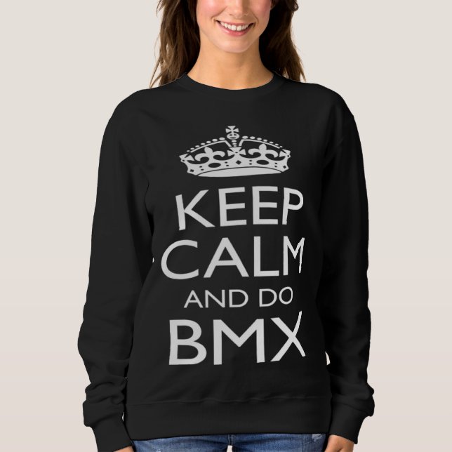 Keep Calm and BMX Practice Workout Summer Idea T Shirt (Framsida)