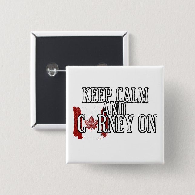Keep Calm and Carney On Knapp (Framsida & baksida)