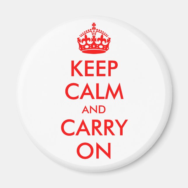 Keep Calm and Carry On Magnet (Framsidan)