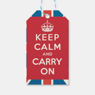 Keep Calm and Carry On Presentetikett