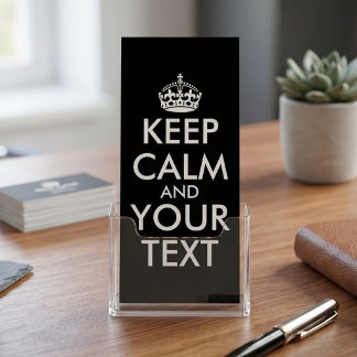Keep Calm and Carry On - Skapa Ditt Eget Reklamkort