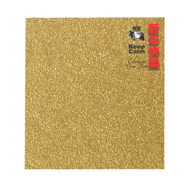 Keep Calm and Celebrate Goat Year 2027 Np Anteckningsblock (Framsida)