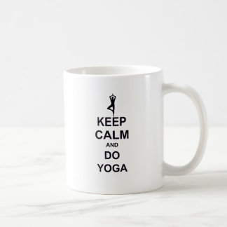 keep Calm and do Yoga Kaffemugg
