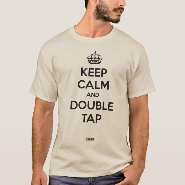 Keep Calm and Double Tap Tröja (Framsida)