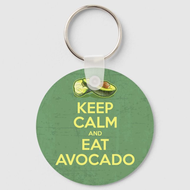 Keep Calm And Eat Avocado Nyckelring (Framsida)