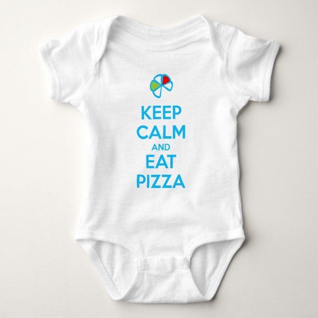 Keep Calm and Eat Pizza 1 T Shirt (Framsida)