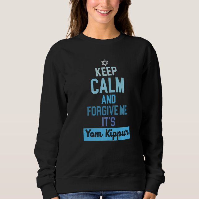 Keep Calm And Forgive It's Yom Kippur Jerusalem T Shirt (Framsida)