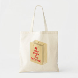 Keep Calm and Go Shopping (bag1) Tygkasse