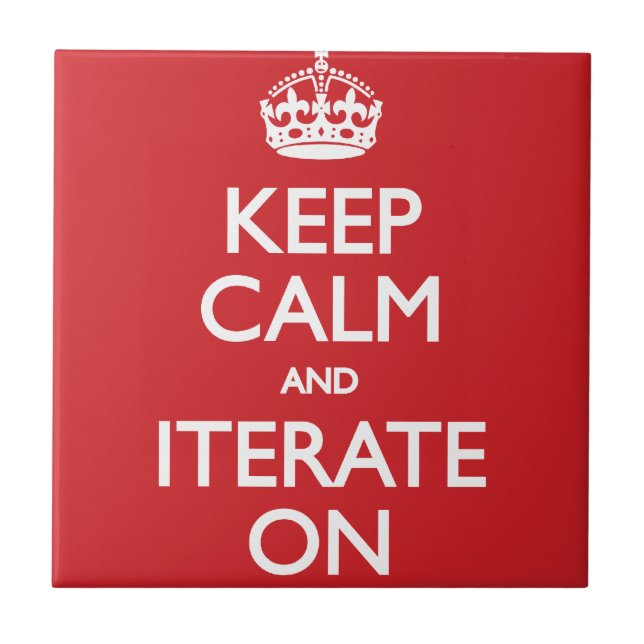 Keep calm and iterate on kakelplatta (Framsidan)