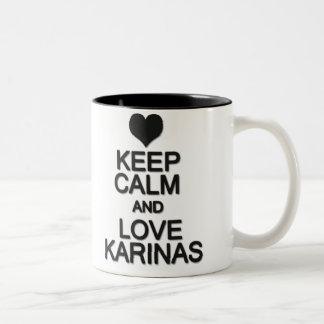 Keep Calm And Love Karinas Två-Tonad Mugg