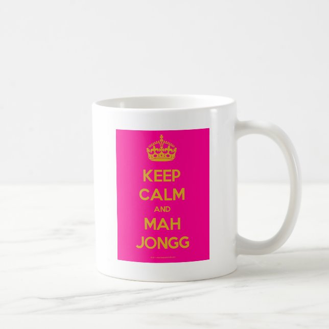 Keep-Calm-And-Mah-Jongg.pdf Kaffemugg (Höger)