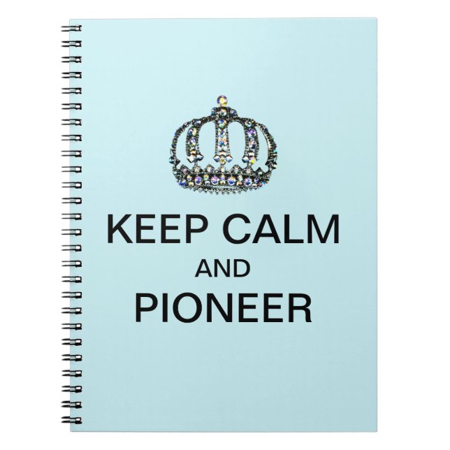 KEEP CALM AND PIONEER PAPER PLATES ANTECKNINGSBOK (Framsidan)