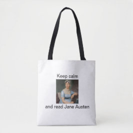 Keep calm and read Jane Austen Tygkasse