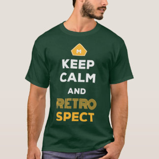 Keep Calm And Retrospect Retro Agile Scrum Master  T Shirt