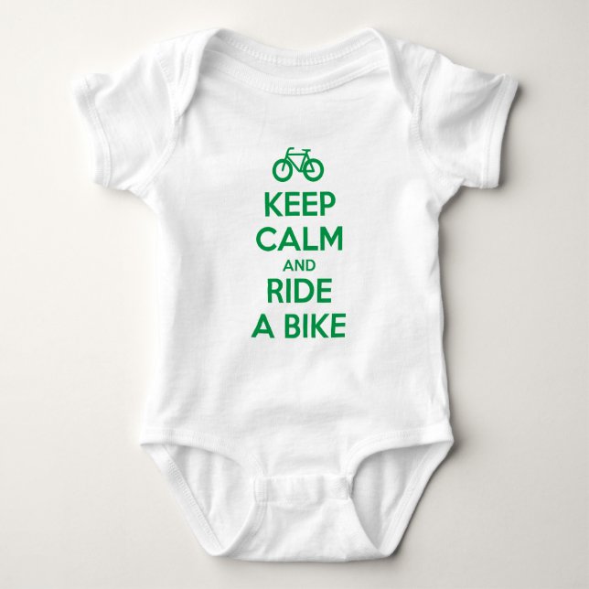 Keep Calm and Ride a Bike T Shirt (Framsida)