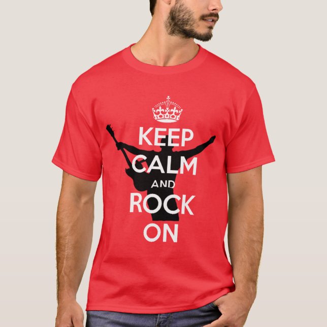 Keep Calm and Rock On Tröja (Framsida)