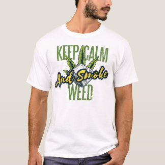 KEEP CALM AND SMOKE WEED T SHIRT
