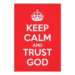 Keep Calm and Trust God Fototryck
