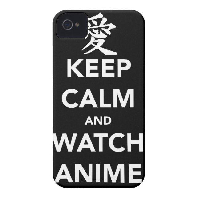 Keep Calm and Watch Anime Case-Mate iPhone Skal (Baksidan)