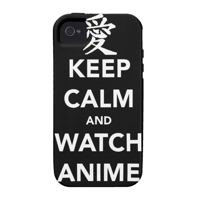 Keep Calm and Watch Anime Case-Mate iPhone Skal (Baksidan)