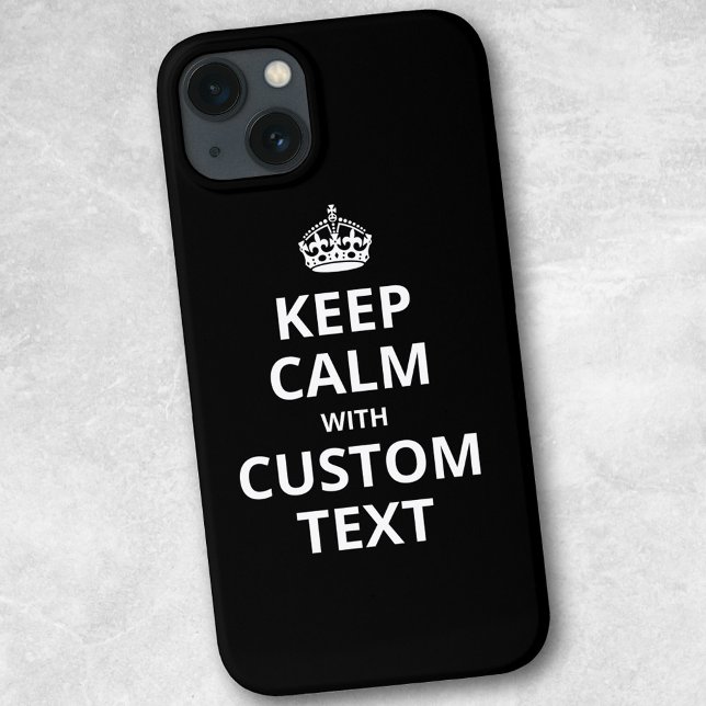 Keep Calm Custom Quote Template iPhone Case (Skapare uppladdad)