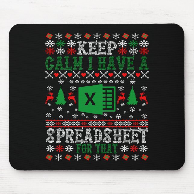 Keep Calm I Have A Spreadsheet For That Christmas  Musmatta (Framsidan)