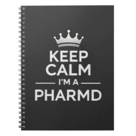 Keep Calm I’m a PharmD Funny Pharmacy Anteckningsbok