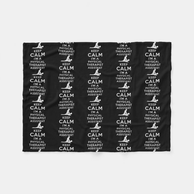 Keep calm I'm a Physical Therapist Assistant  Fleecefilt (Framsidan (Horisontell))