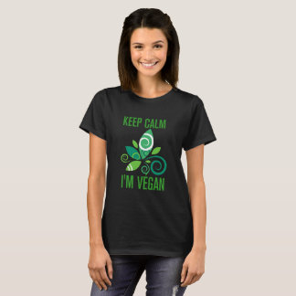 Keep calm i'm végan tee shirt
