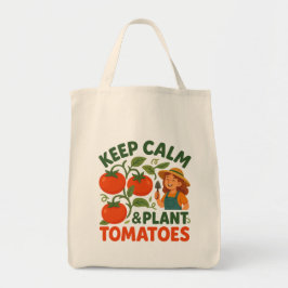 Keep Calm & Plant Tomatoes Tygkasse
