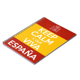 Keep Calm y que viva España Anteckningsbok