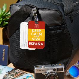 Keep Calm y que viva España Bagagebricka