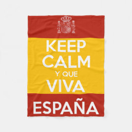 Keep Calm y que viva España Fleecefilt