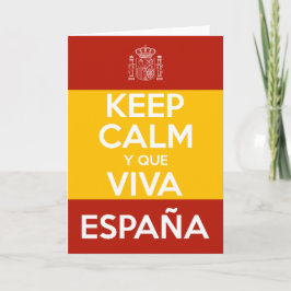 Keep Calm y que viva España Kort