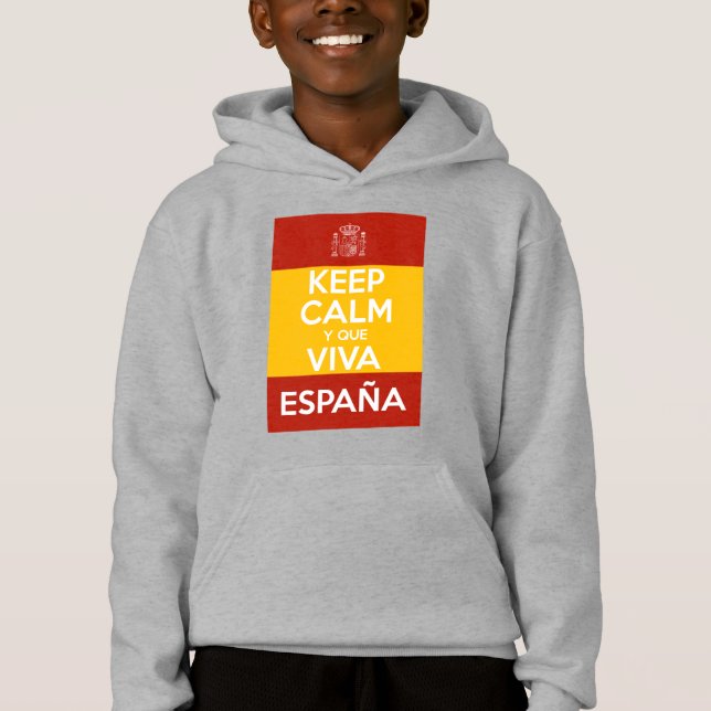 Keep Calm y que viva España T Shirt (Framsida)