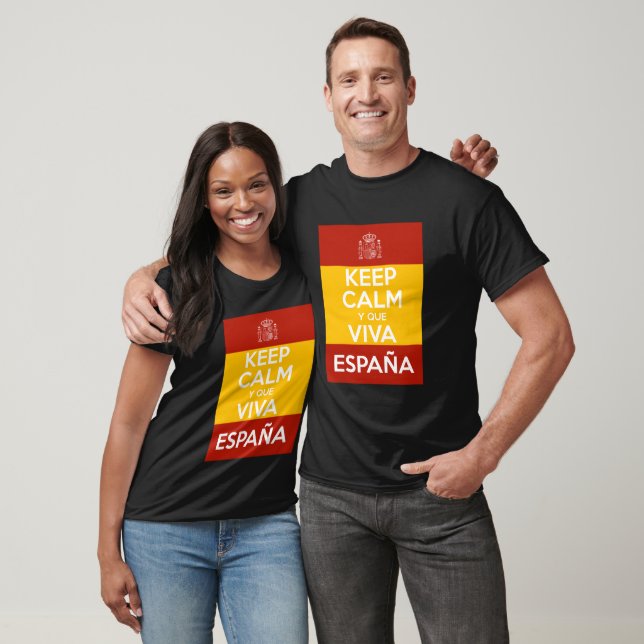 Keep Calm y que viva España T Shirt (Unisex)