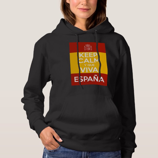 Keep Calm y que viva España T Shirt (Framsida)